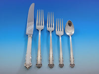 English Shell by Lunt Sterling Silver Flatware Set for 12 Service 63 pcs Dinner