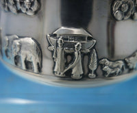 Noah's Ark by Gorham Sterling Silver Child's Set 2pc c.1910 #A4476/77 (#5356)