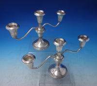 Pointed Antique by Reed and Barton Sterling Silver Candelabra Pair (#5975)