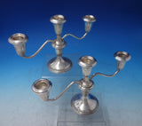 Pointed Antique by Reed and Barton Sterling Silver Candelabra Pair (#5975)