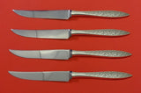 Spanish Lace by Wallace Sterling Silver Steak Knife Set 4pc HHWS Custom 8 1/2"