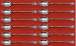 American Victorian by Lunt Sterling Silver Iced Tea Spoon Set 12 pieces 7 1/4"