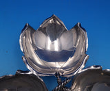 Sciarrotta Sterling Silver Candy Dish Three Leaf Shape w/Twist Handle #6 (#7887)