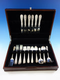 Rose by Stieff Sterling Silver Flatware Set Service 33 Pieces Repousse