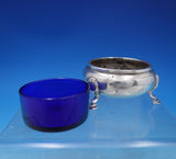 Shell by Mueck-Cary Sterling Silver Salt Pepper Set 2pc Cobalt Liner (#6808-2)