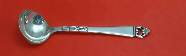 Danish Crown by Frigast Sterling Silver Salt Spoon Master Custom Made