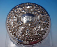 Cluny by Gorham Sterling Silver Powder Jar with Cut Crystal #S2509 (#3140)