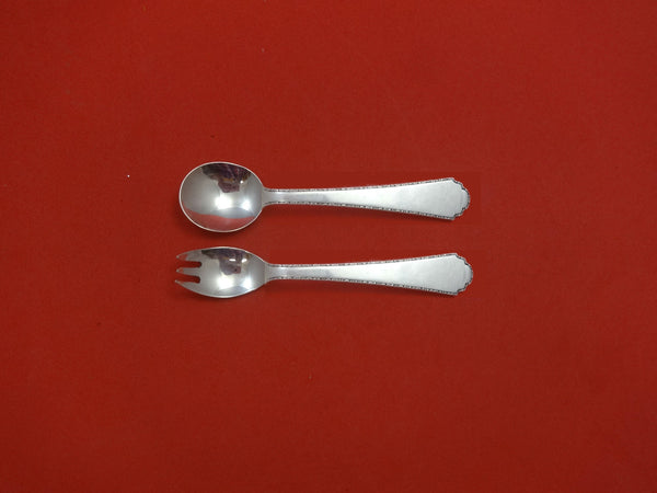 William and Mary by Lunt Sterling Silver Baby Childs Set 2pc 5" Custom Made