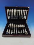 Violet by Wallace Sterling Silver Flatware Set For 12 Service 51 Pieces No Mono
