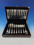 Violet by Wallace Sterling Silver Flatware Set For 12 Service 51 Pieces No Mono
