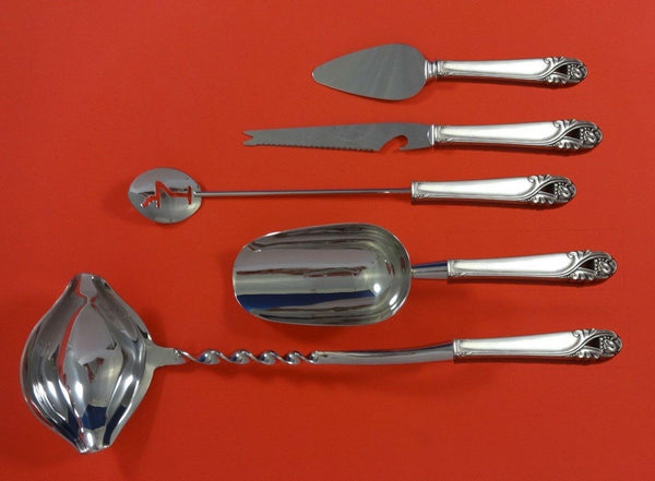 Spring Glory by International Sterling Silver Cocktail Party Bar Set 5pc Custom