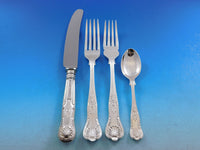 Queens by Francis Howard UK Sterling Silver Flatware Set Service 87 pcs Dinner