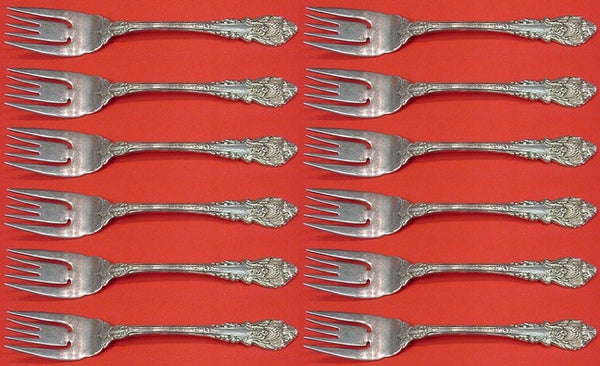 Sir Christopher by Wallace Sterling Silver Salad Fork Set 12 pieces 6 1/2"