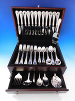 Victorian Bead by Carrs UK Sterling Silver Flatware Set Service 67 pieces Dinner