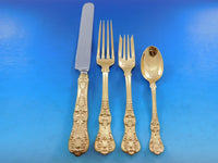 English King Gold by Tiffany & Co Sterling Silver Flatware Set 12 Service 256 pc