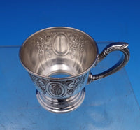 Saint Dunstan Chased by Gorham Sterling Silver Demitasse Cup Saucer Liner #8099