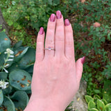 14k White Gold Pear Shaped .60ct Genuine Natural Morganite Diamond Ring (#J7408)