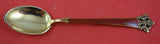 Anitra by Th. Olsens Silver Demitasse Spoon Red Enamel Vermeil 3 3/4"