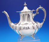 Hampton Court by Reed and Barton Sterling Silver Tea Set 5pc w/ SP Tray (#9019)