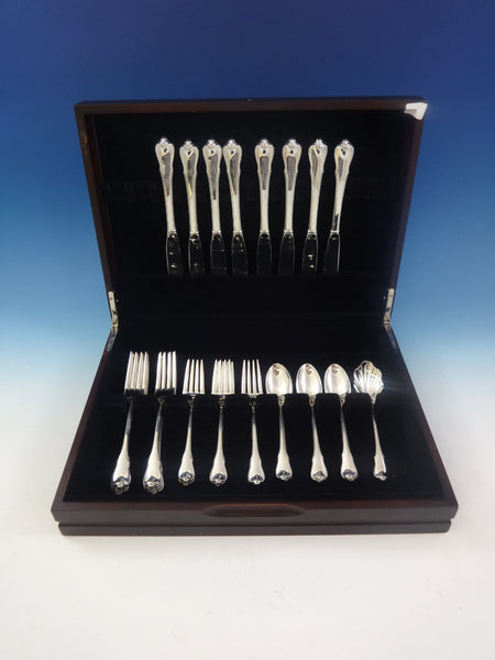 Grand Colonial by Wallace Sterling Silver Flatware Set For 8 Service 33 Pieces