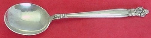 Silver Poppy by Lunt Sterling Silver Cream Soup Spoon 6 1/2"