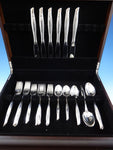 Sea Rose by Gorham Sterling Silver Flatware Set Service 30 Pieces Flowing Modern