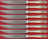 Stradivari by Wallace Sterling Silver Steak Knife Set 8pc Not Serrated Custom