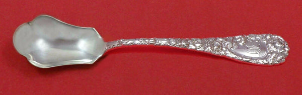 Chrysanthemum by Durgin Sterling Silver Relish Scoop Custom Made 5 3/4"