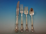 Chateau Rose by Alvin Sterling Silver Flatware Set for 8 Dinner Service 74 Pcs