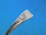 Lap Over Acid Etched by Tiffany Sterling Silver Sauce Ladle GW Grass Bird 6 3/4"