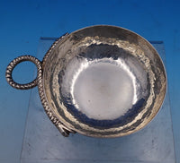 Tane Mexican Sterling Silver Dip Dish / Salsa Pair Snake Handle Hammered (#7990)