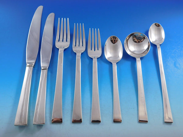 Continental by International Sterling Silver Flatware Service for 12 Set 104 pc