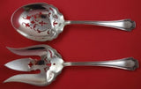 Liberty by Reed & Barton Sterling Silver Salad Serving Set 2pc AS FH Pcd 9 1/4"
