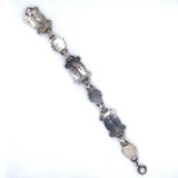 Sterling Mid Century Modernist Bracelet Daisy (#J5486)