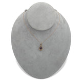 10k Victorian Rose Gold Genuine Amethyst Pendant w/14k Rose Gold Chain (#J7098)