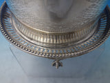 H.A. English Silverplate Biscuit Box Bun Warmer Pierced Engraved (#6002)