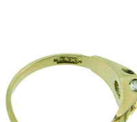 14k Yellow Gold Victorian .15ct Genuine Natural Diamond Ring (#J4771)