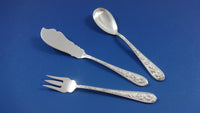 Corsage by Stieff Sterling Silver Floral Iris Flatware Set 8 Service 37 Pieces