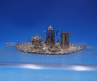 Filigree by Unknown Sterling Silver Doll House Miniature Tea Set 6pc (#6892)