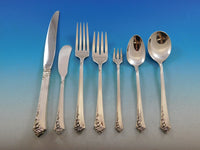 Damask Rose by Oneida Sterling Silver Flatware Set for 24 Service 188 pieces