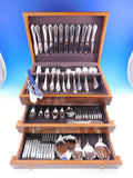 Continental Georg Jensen Sterling Silver Flatware Set 24 Service 524 pcs Dinner