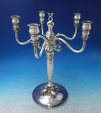 Georg Jensen Monumental Dolphin 830 Silver Candelabra No. 224 Very Rare #6324