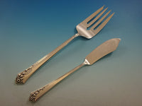 Damask Rose by Oneida Sterling Silver Flatware Set For 12 Service 52 Pieces
