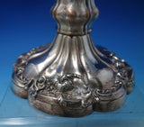 Silverplate Candlestick Floral Motif #5688 10 1/4" x 2 1/4" circa 1925 (#5826)