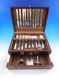 Allan Adler Sterling Silver Flatware Set for 10 Service 62 pieces Arts & Crafts