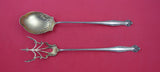 Canterbury by Towle Sterling Silver Lettuce Set GW w/pierced fancy tines 9"