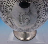Martin Hall and Co Sterling Silver Tea Set 4pc Hand Engraved c. 1823 (#3698)