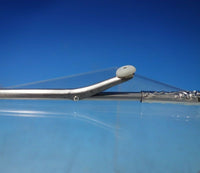 Sterling Silver Curling Iron Hollow Handle with Stainless 6" circa 1920 (#5805)