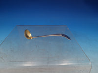 Etiquette by Watson Glass Mustard Jar with Sterling Silver Lid and Ladle (#7435)
