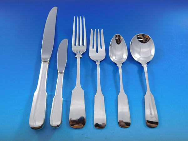 Old English Tipt by Gorham Sterling Silver Flatware Set 8 Service 50 pcs Dinner